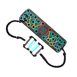 Push-up Board for Men,Push up Stand with Color Code | Anti-Slip Muscle Building Equipment with Bands for Athletes Beginners Men Women Travel Dorm Gym Home