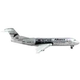 DCD Fokker F70 Commercial Aircraft "Alliance Airlines - 100 Years First Flight from England" Silver Metallic 1/400 Diecast Model