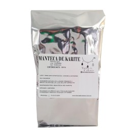 Manteca De Karite 100% Pura 500g grado Cosmetico y refinado ligero Shea butter - Tierra de Colores