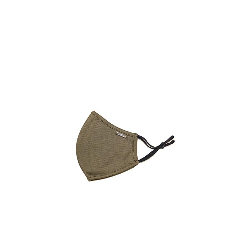 Maskari Maskari Khaki Green Reusable Face Mask | Washable |