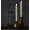 Luminara Flickering Flameless Ivory Taper Candles - Warm LED Light