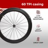 Fincci Road Bike Tyres 700 x 23c 23-622 Tyre 60TPI