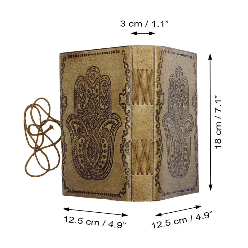 Leather Notebook - Light Brown - Sketchbook - Diary -