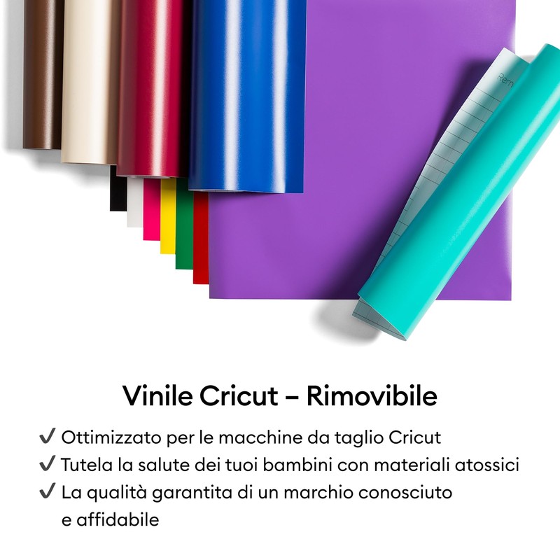 Cricut Foglio di vinile adesivo permanente, 30,5 cm x 1,2