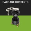 Carbbia Ignition Key Switch 12 Volts Starter Switch for Club