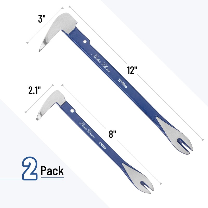 Bates- Cats Paw Nail Puller Set, 2 Pack, 8" &