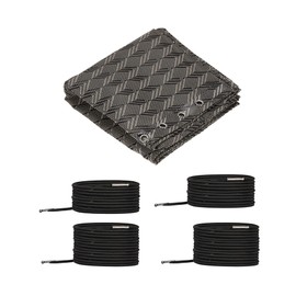 PATIKIL Gravity Chair Replacement Fabric, Anti-Gravity Chair Cloth Recliners Repair Tool Kit with with Cord Lace for Patio Outdoor, Rhombus Gray