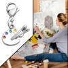 CHOORO Artist Palette Clip-on Charm Paint Palette Zipper Pull Gift