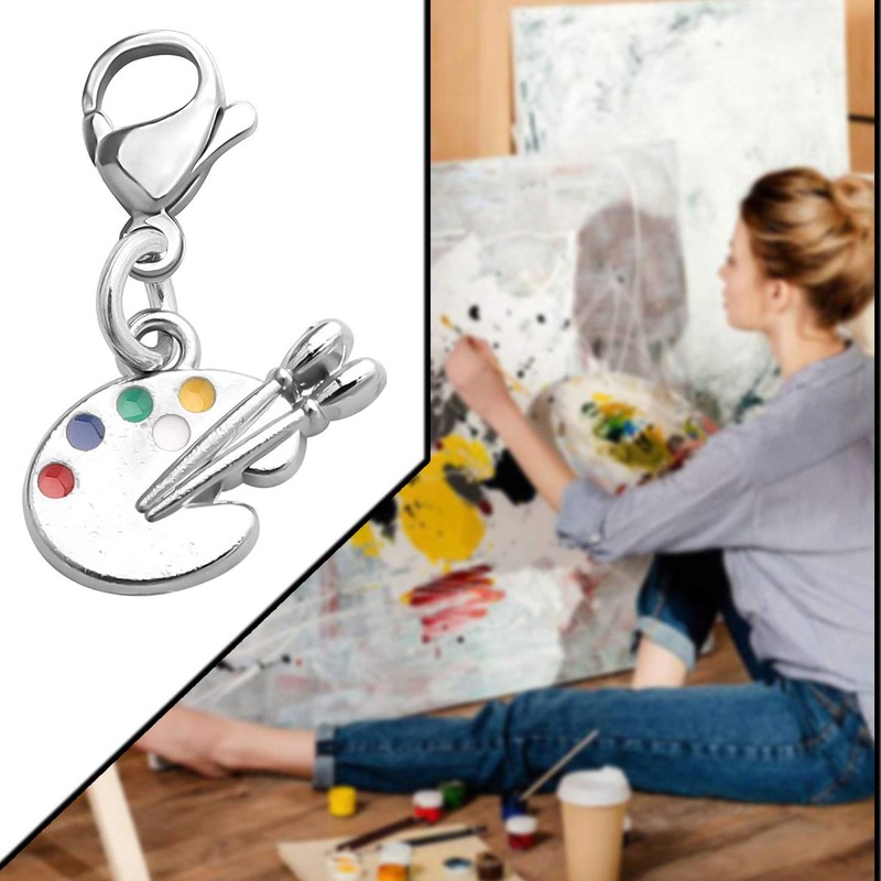 CHOORO Artist Palette Clip-on Charm Paint Palette Zipper Pull Gift