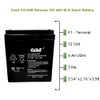 Casil CA1240 Genuine 12V 4Ah SLA Alarm Battery (2 Pack)