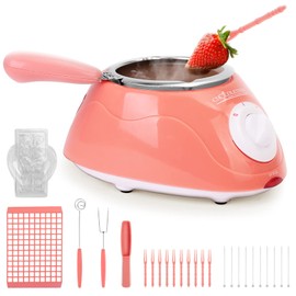 Chocolate Melting Pot, Electric Chocolate Melter Warmer Fondue Fountain Melting Pot Kit for Melting Chocolate, Candy, Milk, Butter, Cheese