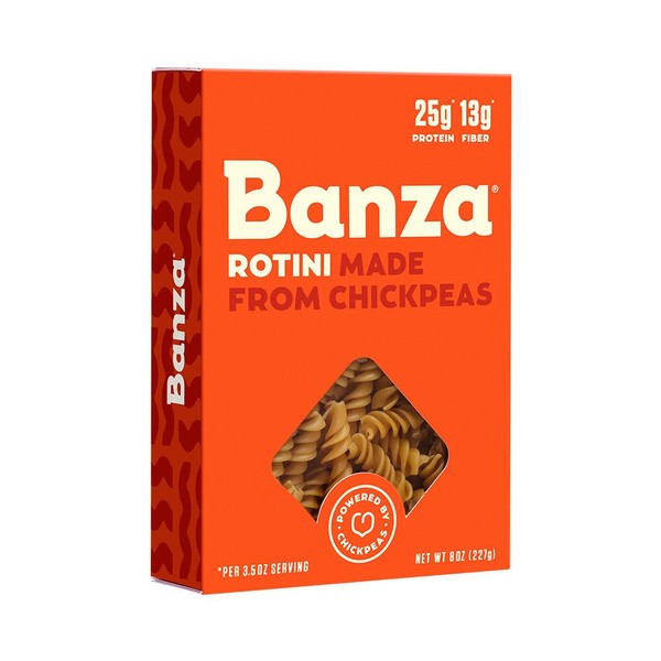 Banza Chickpea Pasta, Rotini, 8 oz