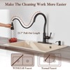 WINKEAR Brass Kitchen Faucet with Pull Down Sprayer, 3 Sprayer