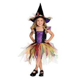 Rubie's Child's Let's Pretend Glitter Witch Costume, Toddler