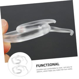 Baluue 2pcs Invisible Hair Bun Tool Lazy Curler for Styling for All Hair Types No Trace Design for Comfortable Wear for Women