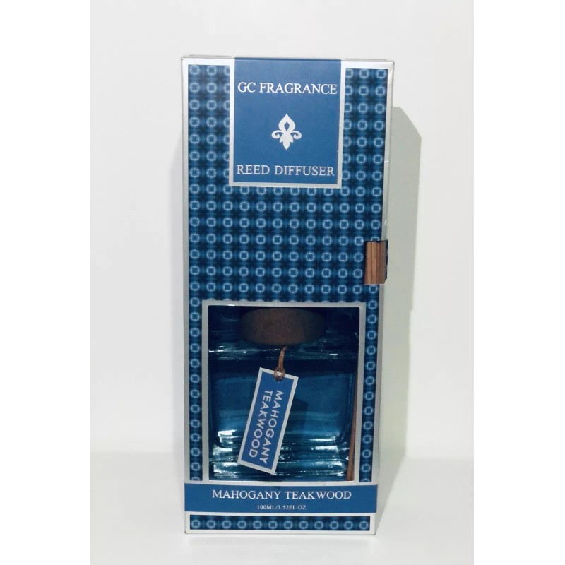 GC Fragrance MAHOGANY TEAKWOOD Reed Diffuser 3.52 Fl Oz/100ml