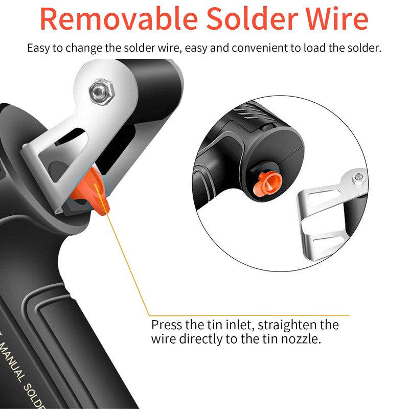 Soldering Iron Kit, 60W Soldering Gun Automatic Hand-held Solder Gun