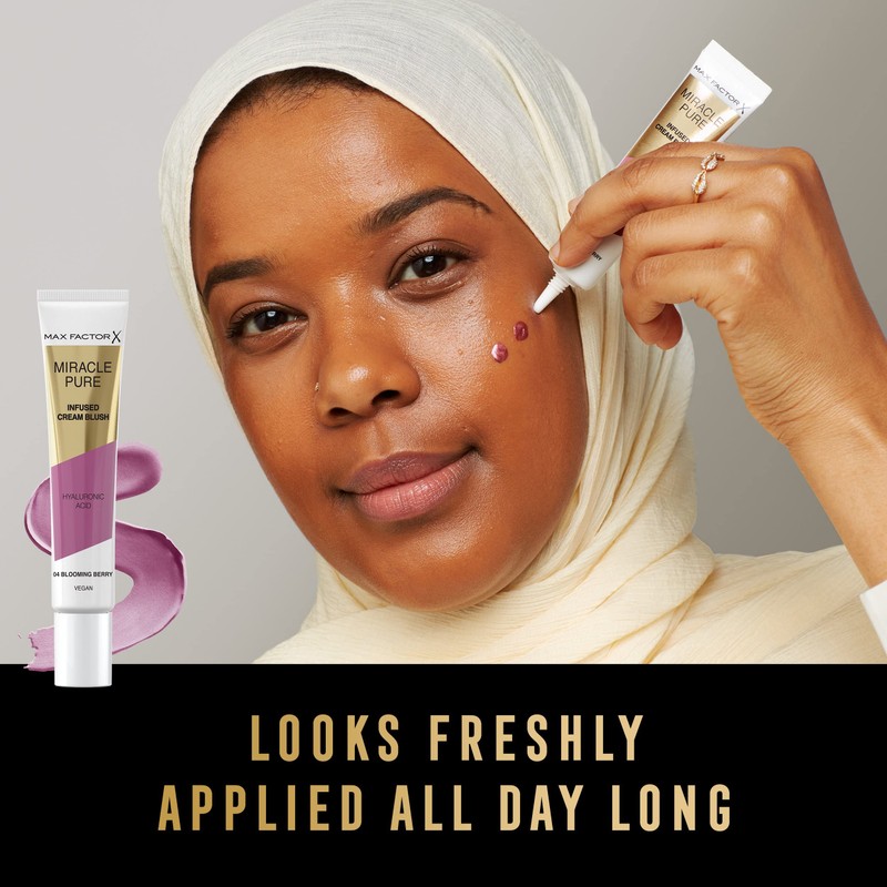 Max Factor Miracle Pure Moisturising Cream Blush, 03 Vintage Peony