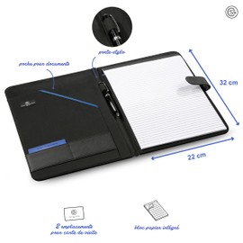 Saint Martin Canal Portfolio A4 Black