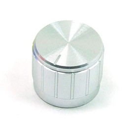 POPESQ® Pack of 1 x Potentiometer Cap 30 mm x 17 mm KAZ1 Aluminium / 1 pcs. x Potentiometer Knob 30 mm x 17 mm KAZ1 Aluminium #A259