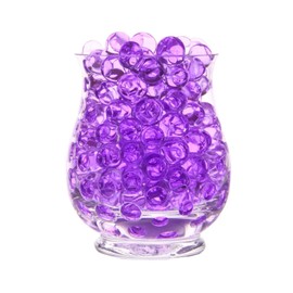 COBQB Water Beads for Vases - 5,000 Pcs Gel Balls Purple - Decorative Sand for Vase Fillers - Decor Home Accessories for Floating Candles Making Wedding Party Decoration