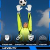 Levelty Adult Goalie Goalkeeper Gloves with Finger Protection Men Breathable