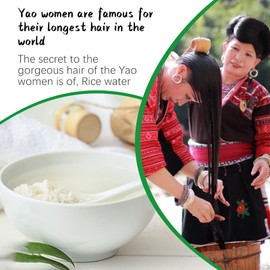 10 Fl Oz Rice Water Shampoo for Hair Growth, Vegan & All Natural Hair Growth Shampoo, Regrowth, Thinning Hair and Anti Hair Loss, Men and Women Hair Shampoo with Biotin for Damaged Hair Gift