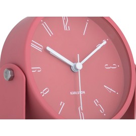 Karlsson Blush Red Regal Numbers Alarm Clock With Light function