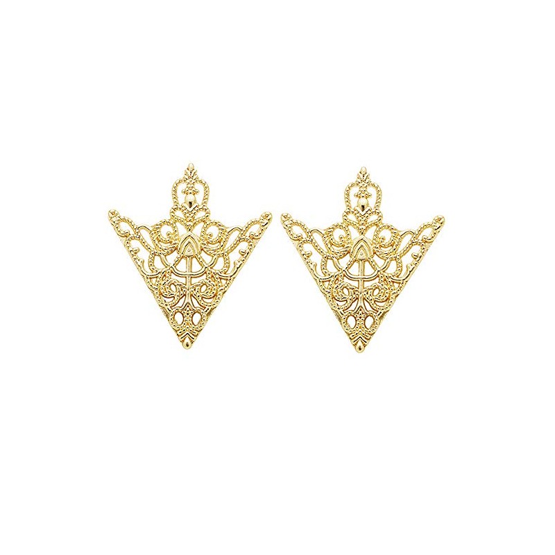 MXUHUI - Broche con diseño retro hueco y ángulo, diseño