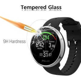 VGUARD 4 Stücke Schutzglas Schutzfolie für Motorola Moto 360 (3. Generation, 2020) / Garmin Quatix 7 / Quatix 7 Sapphire Edition/TicWatch Pro 3 Ultra GPS / 4G / TicWatch Pro 3 GPS/Cellular/LTE