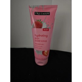 Freeman Hydrating Body Sugar Scrub Strawberry Milk 6 fl oz