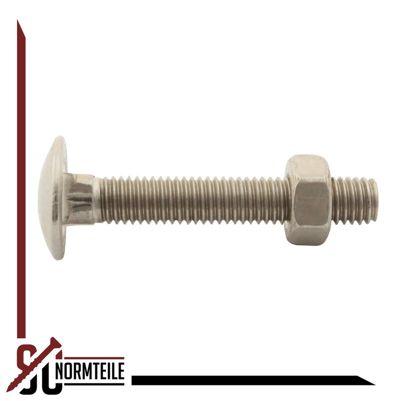 M6 x 35 mm Full Thread DIN 603 / DIN