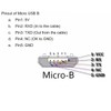 chenyang Micro USB 2.0 Extension Cable,Micro USB 5Pin Male to