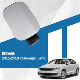 Fuel Gas Tank Door Cover Fits for 2011-2018 Volkswagen Jetta Replaces 5C6809857A Fuel Filler Tank Cap