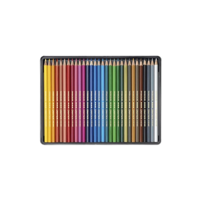 30 Swisscolor Water-Resistant Colour Pencils
