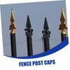 FOYTOKI 10Pcs Fence Post Caps Decorative Covers for Garden Durable