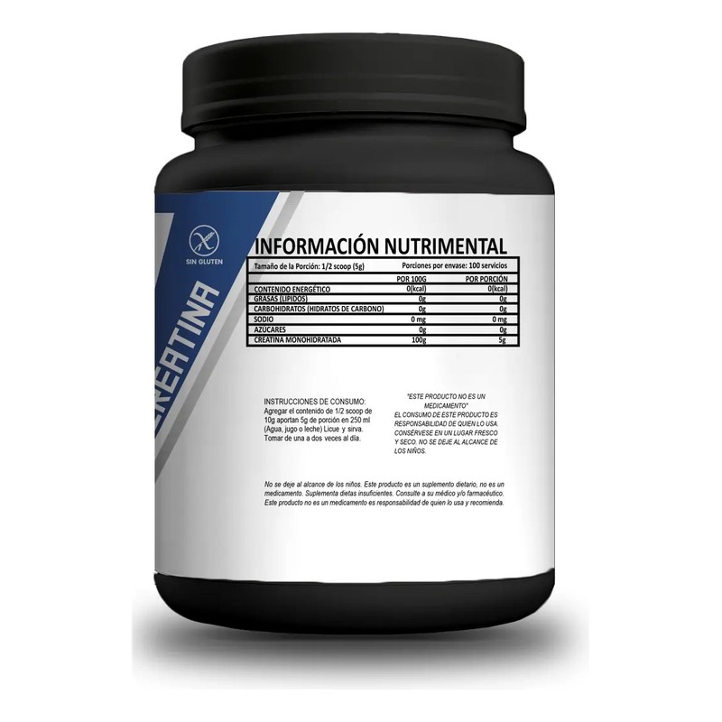 Suplemento Creatina Monohidratada Proti Nova 500g 100servis