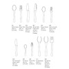 George Jensen Table Spoon, Stainless Steel 4 x 7 x