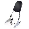 HTTMT MT501-006+SS001-SA Quick Detachable Sissy Bar Passenger Backrest for H-D