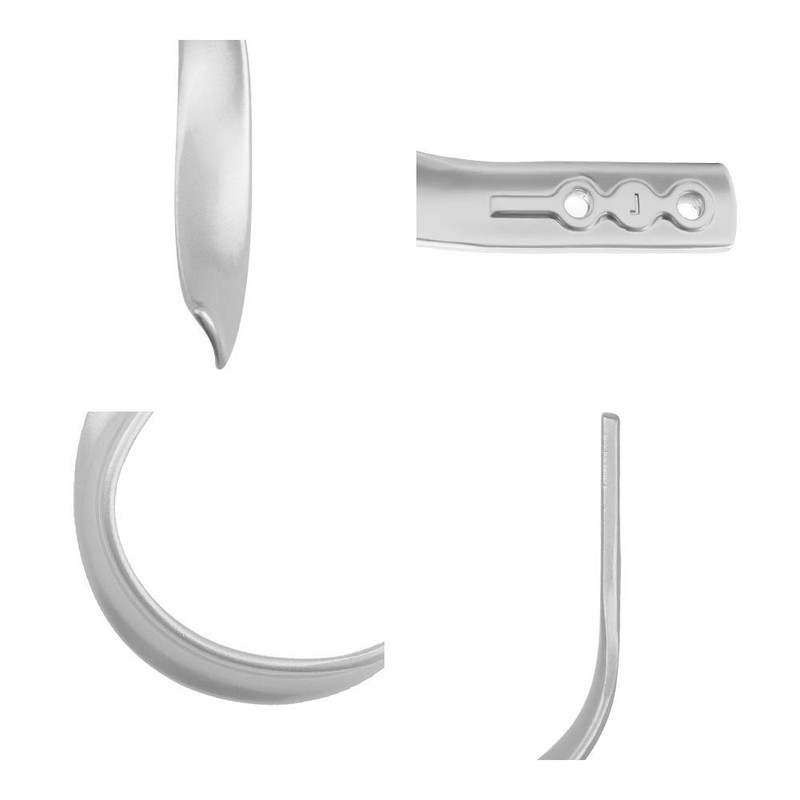 INCREWAY Curtain Holdback,2pcs Silver Solid Aluminum Alloy Spiral Curtain Bracket