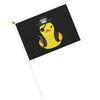 Pirate Rubber Duck Small Flag 5.5x 8 Inch Stick Mini