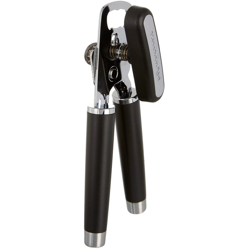 KitchenAid Gourmet Multifunction Can Opener/Bottle Opener, 8.36-Inch, Black