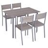 HOMCOM 5 Piece Modern Compact Kitchen Dining Room Table and