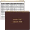 HAUTOCO Accounting Ledger Book A5 Horizontal Ledger Books for Small