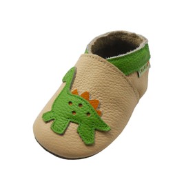 SAYOYO Baby Dinosaurs Soft Sole Leather Infant and Toddler Shoes