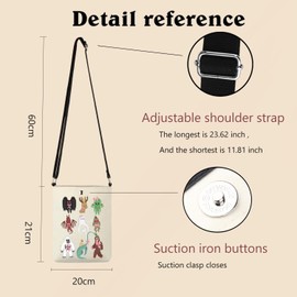 Cryptid Crossbody-Tasche, Kryptozoologie, Geschenk, Mottenmann, Cryptid, Monster-Liebhaber, Crossbody-Tasche, Umhängetasche, 12 Monster 2cb, large