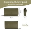 Baur Women's Genuine Leather Wallet with RFID Protection, Large Wallet,