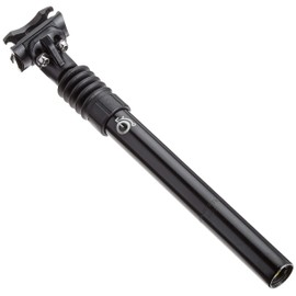 Prophete Patent Spring Seat Post | Aluminium | Length 300 mm | Diameter: 27.2 mm | Adjustable Suspension: 40 mm | Black