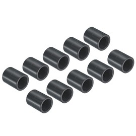 PATIKIL UPVC Pipe Fitting 20mm 0.79 Inch Socket, 6 Pack Straight Coupling Adapter Connector, Dark Grey
