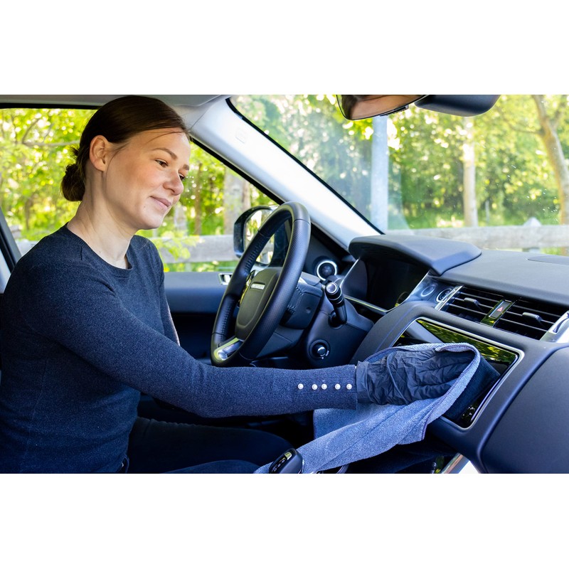 Glart 44TPP6 3-piece Car Polishing Kit: Microfibre Cloth, Sponge, Drying